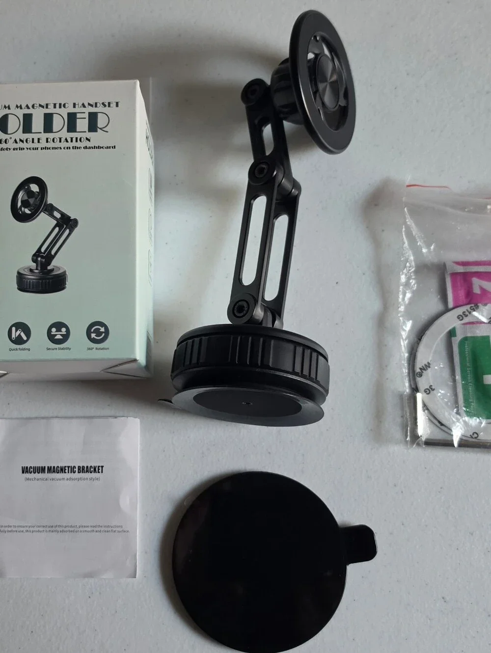 Adjustable and Rotating 360 Magnetic Suction Phone Mount